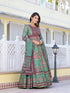 Green Dola Silk Anarkali Dress Acy9243 Salwar Kameez