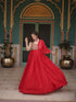 Red Rayon Anarkali Dress Acy9332 Salwar Kameez