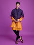 Purple & Mustard Kurta Rayon payjama