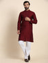 Maroon Kurta Viscose Rayon Payjama