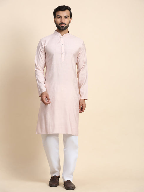 Light Pink Kurta Viscose Rayon Payjama