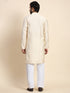 Cream Kurta Viscose Rayon Payjama Closure View