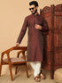 Maroon Kurta Jacquard Payjama