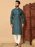 Green Kurta Jacquard Payjama