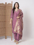Pink Pv Chanderi Pant Suit Acz3052