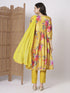 Yellow Chinon Pant Suit Acz3063 Closure View
