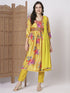 Yellow Chinon Pant Suit Acz3063