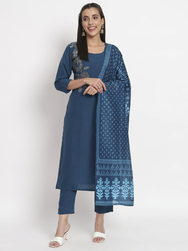 Blue Magic Cotton Pant Suit Acz3110