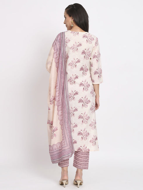 White Magic Cotton Pant Suit Acz3111 Closure View