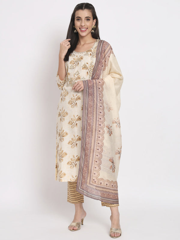 Cream Magic Cotton Pant Suit Acz3112