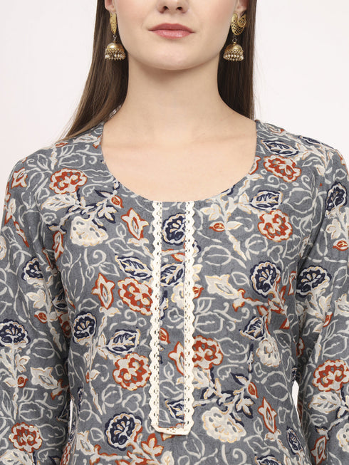 Grey Magic Cotton Pant Suit Acz3117 Back View