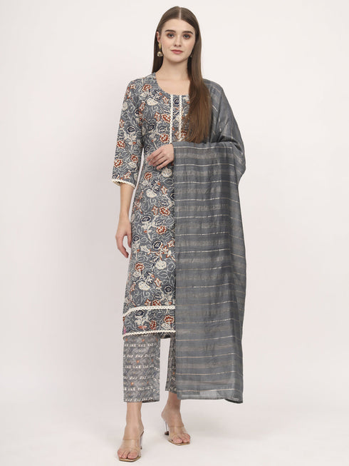 Grey Magic Cotton Pant Suit Acz3117