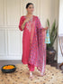 Pink Chanderi Pant Suit Acz3140