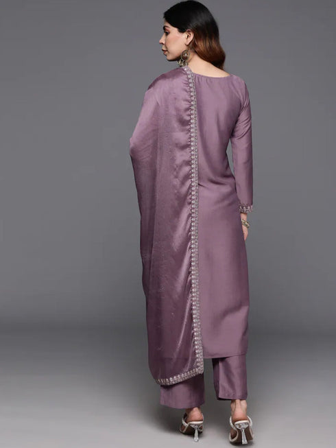 Onion Chanderi Viscose Pant Suit Acz3147 Closure View