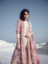 Pink Cotton Anarkali Suit Acz3154 Back View