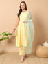 Yellow Lurex Cotton Pant Suit Acz3223