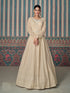 Beige Georgette Anarkali Suit Acz3279