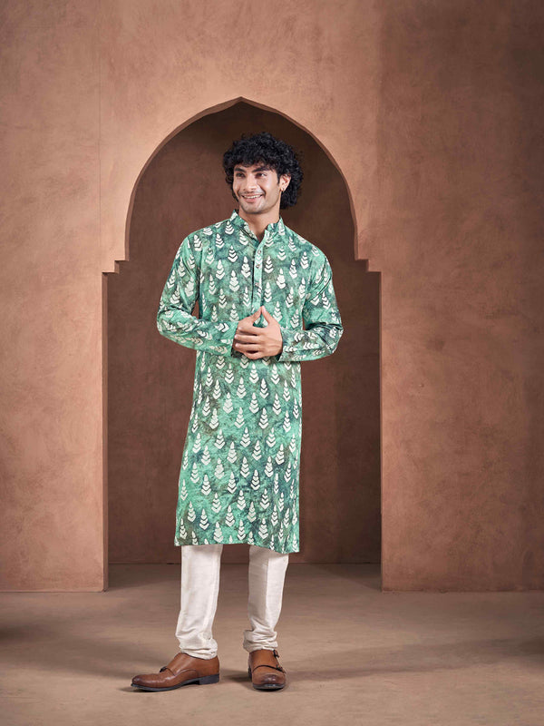 Teal Kurta Viscose Payjama