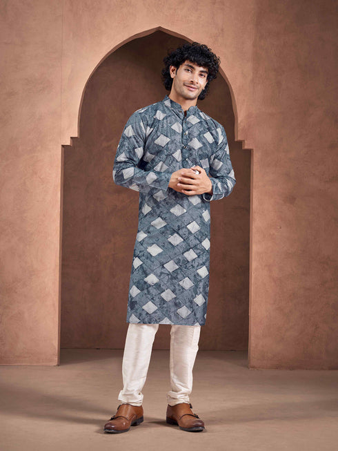 Blue Kurta Viscose Payjama