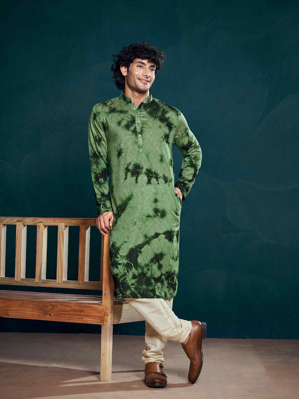Green Kurta Viscose Payjama
