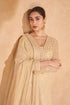 Peach Georgette Anarkali Suit Acz3339 Back View