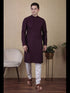 Wine Kurta Cotton Payjama
