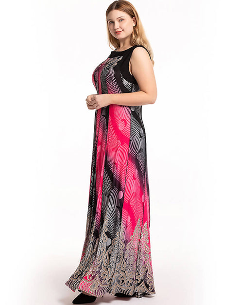 Dubai Style Kaftan Plus Size Summer Fashion For Muslim Women Casual Maxi Dress