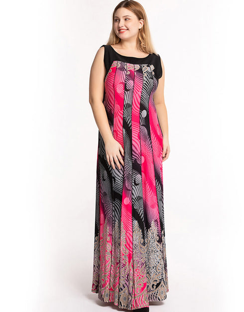 Dubai Style Kaftan Plus Size Summer Fashion For Muslim Women Casual Maxi Dress