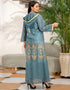 Embroidered Arabic Dress Caftan Party Evening Abaya