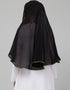 Green Polyester Georgette Head Covers Hijab