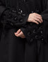 Arabic Beautiful Black Color embroidery Work Abaya