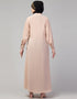 Women Front open & cuff Daily wear casual Abaya In the Shade of skin