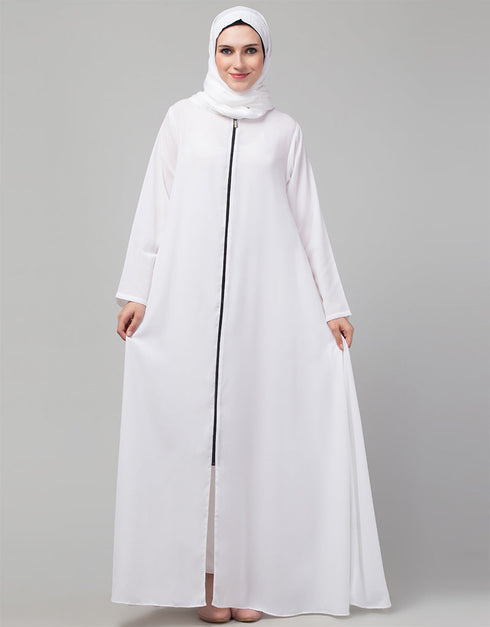 Chic Front open with Zip Daily wear Basic Front View