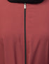 Islamic Simple Abaya with Front Closure for Everyday Use In the Shade Rust