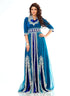 Chic Blue Color Handband Moroccan Traditional Wear