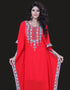 Modern Aesthetic Red Salwar Kameez Style Farasha