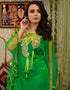 Islamic Green Silk Hand golden Stone Embroidery Kaftan