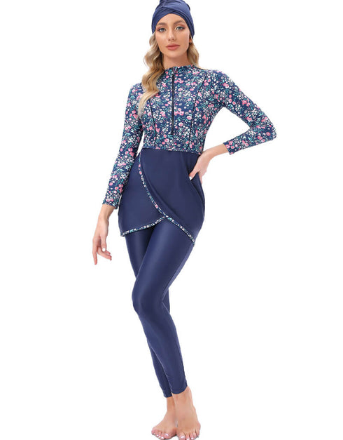 Muslim Sport Swimwear Women Modest Burkinis Wear Long Sleeves Swimsuit