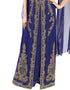 Islamic Navy Blue Georgette Pearl Embroidery Kaftan
