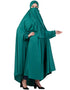 Modern Extra Nose Piece Head To Toe Free Size Jilbab Green