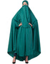 Modern Extra Nose Piece Head To Toe Free Size Jilbab Green