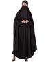 Muslim Extra Nose Piece Head To Toe Free Size Jilbab Black