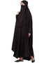 Muslim Extra Nose Piece Head To Toe Free Size Jilbab Black