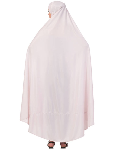 Modest Extra Nose Piece Head To Toe Free Size Jilbab Light Pink