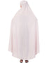 Modest Extra Nose Piece Head To Toe Free Size Jilbab Light Pink