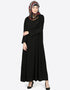 Arabic Basic plain casual Abaya Black