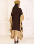 Trendy Crater Brown Designer Georgette Free Size Beach wear Kaftan