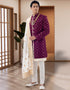 grape Kurta silk Jacket