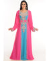 Modest Multicolor Georgette Hand Zari Embroidery Kaftan