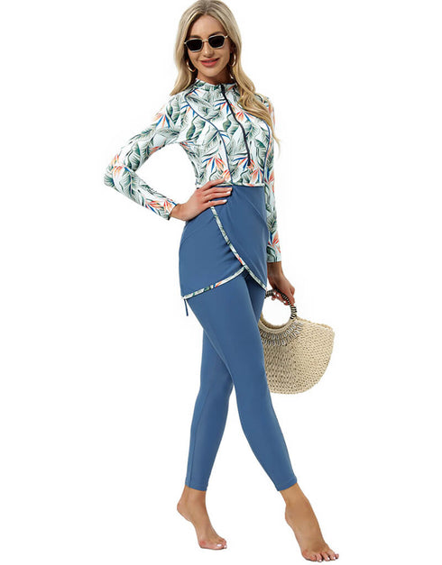 Muslim Sport Swimwear Women Modest Burkinis Wear Long Sleeves Swimsuit